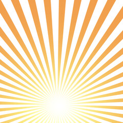 白バックにオレンジの放射光