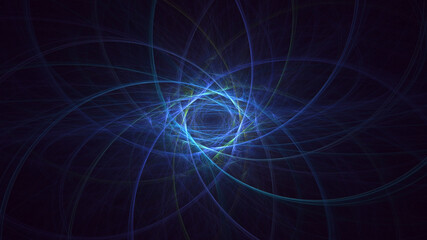 3D rendering abstract colorful fractal light background