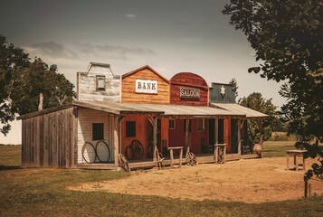 Facade of wild western style building
