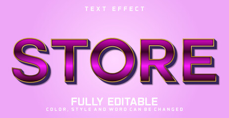 Editable Store text style effect