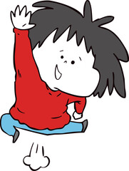 ジャンプする子ども