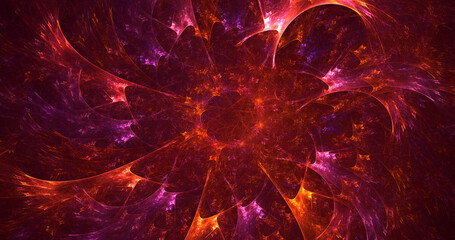 3D rendering abstract round light background