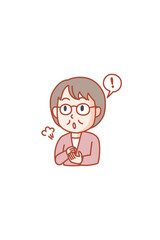 気づいたところを解りやすく説明する年配の女性