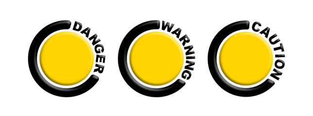 danger warning sign vector	