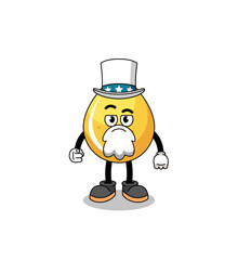 Illustration of honey drop cartoon with i want you gesture