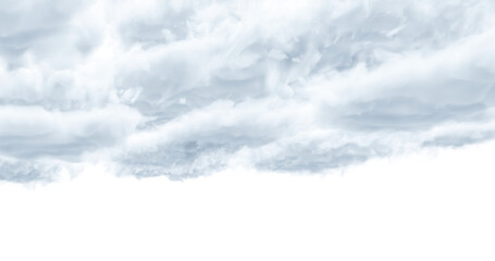 Realistic fluffy dense clouds on atransparent png Background. Element for your creativity	
