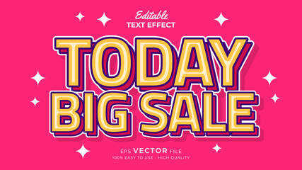 Super promo for big sale typography premium editable text effect