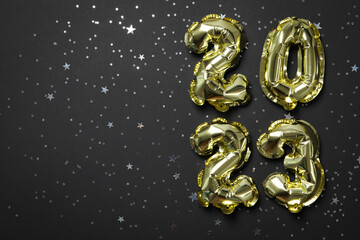 Concept of Happy New Year 2023, space for text