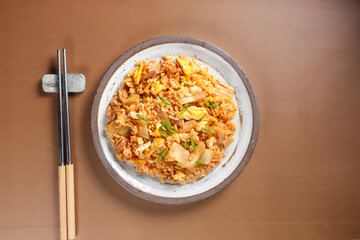 Kimchi Fried Rice or Kimchi Bokkeumbap
