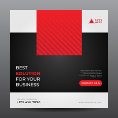 business banner for social media post template