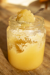 jar of homemade honey
