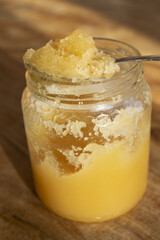 jar of homemade honey