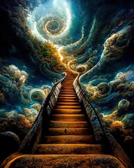 Staircase in the clouds