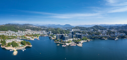 The beautiful natural scenery of Qiandao Lake, Zhejiang Province, China