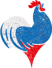 logo du coq gaulois bleu blanc rouge © kotoyamagami