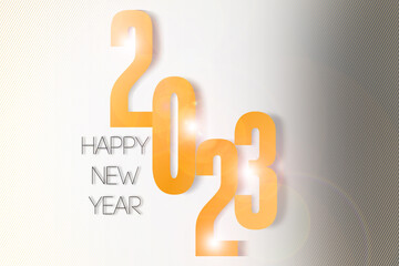Happy new year 2023 greeting card template