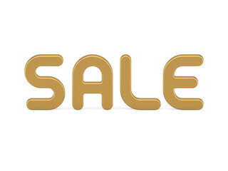 Golden exclusive luxury sale word realistic promo text 3d icon  expensive shopping discount