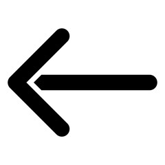left arrow interface direction pointer selection icon