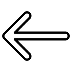 Obraz premium left arrow interface direction pointer selection icon