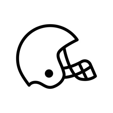 Ruqby helmet icon vector design template