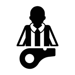 Referee icon vector design template