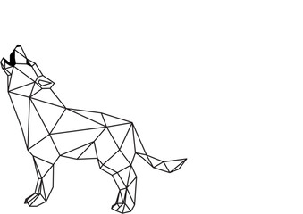 geometric wolf