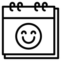happy day calendar date time icon