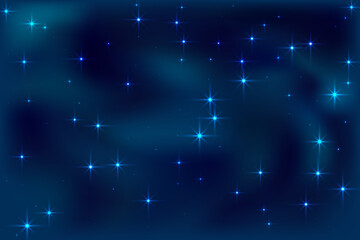 Fototapeta premium Night shining sky star dust vector background. Many celestial stellar particles.