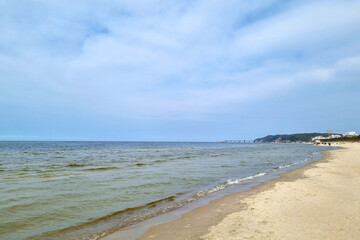 Coast of the Baltic Sea. Rest on the sea.