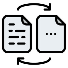 convert file document digital icon
