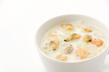 小海老入りクラムチャウダー