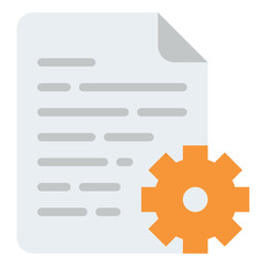 Obraz premium configuration file document digital icon