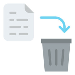 remove file document digital icon