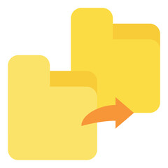 move folder file document digital icon