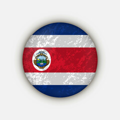 Country Costa Rica. Costa Rica flag. Vector illustration.