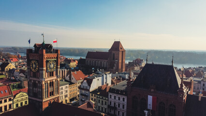 Toruń, Starówka z lotu ptaka © Paweł Ziółkowski