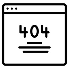 error web page layout interface icon