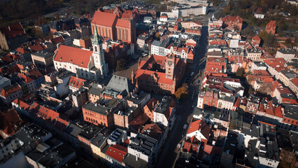 Toruń, Starówka z lotu ptaka © Paweł Ziółkowski