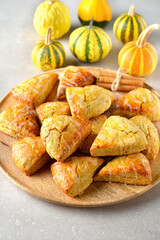 Homemade pumpkin scones