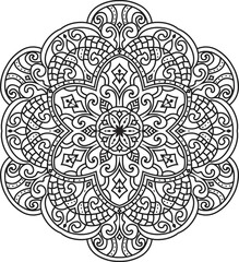 Mandalas for coloring book color pages.Anti-stress coloring book page for adults.