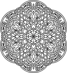 Mandalas for coloring book color pages.Anti-stress coloring book page for adults.