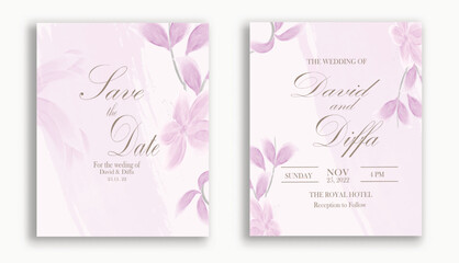 simple and elegant wedding invitations with watercolor elements look so beautiful