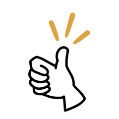 いいねを伝えるジェスチャー　ハンドサインアイコン