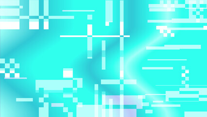 Neon Cyan Blue Glitched effcct, Swirl Gradient Background