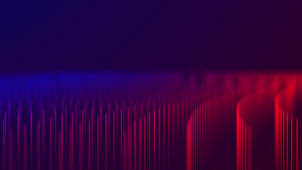 Technology background. Abstract digital combination dots and lines. Network connection structure. 3d Widescreen