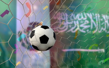Football Cup competition between the national Mexico and national Saudi Arabia.