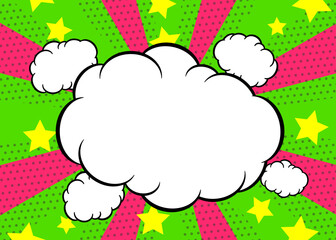 アメリカンポップな背景フレーム