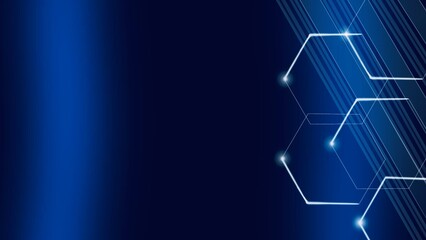 Abstract Futuristic Background Dark Blue Crystal