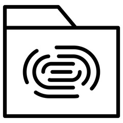 fingerprint folder icon