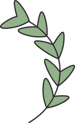 Cartoon plant icon. Vector illustration
